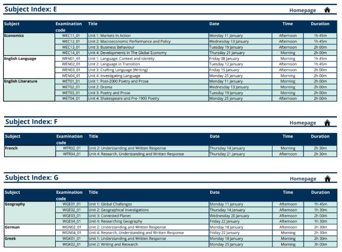 IAL&IGCSE | 愛德思2021年1月各科考試時間匯總！